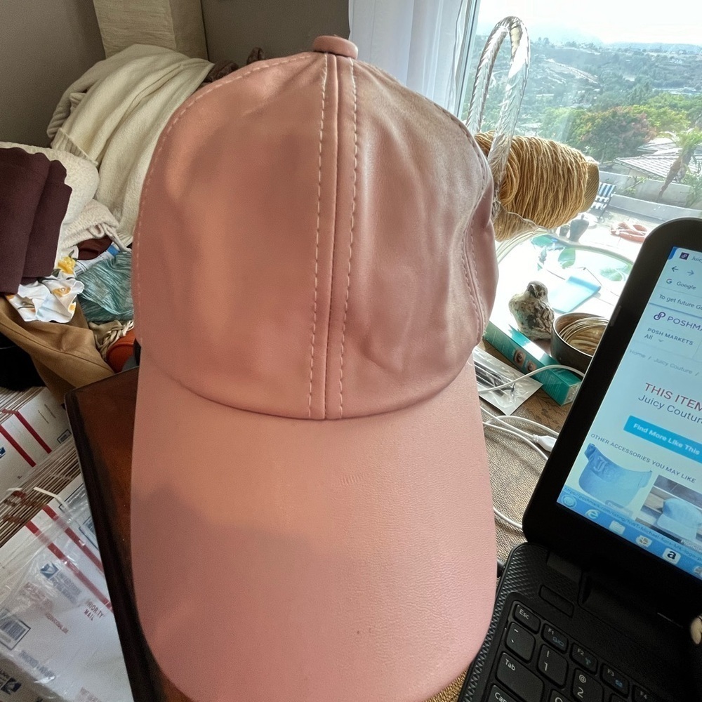Pink PU Cap
